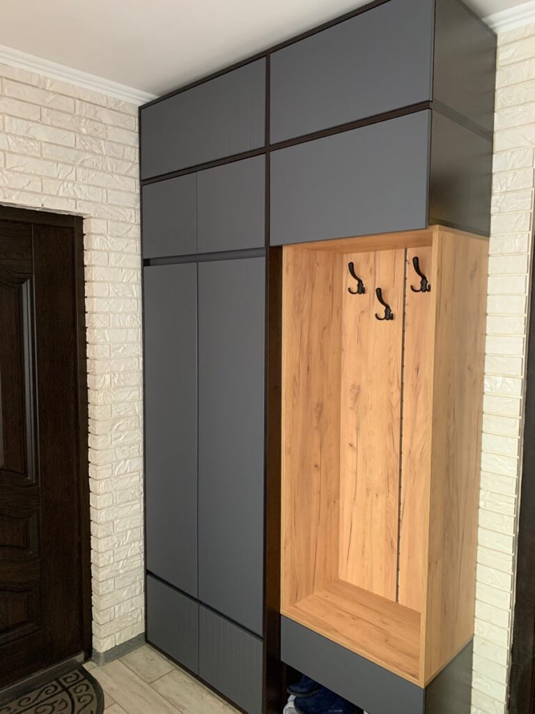 Buyer photo for Прихожая «BOSA» К20А с антресолью Венге/Графит софт